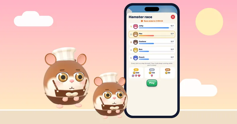 Hamster Jam puzzle gameplay, one of the best offline puzzle games for iPhone