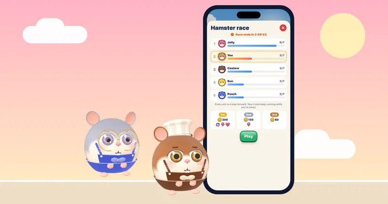 일요일 밤 우울감을 달랠 때 함께하기 좋은 아늑한 힐링 게임 Hamster Jam 화면