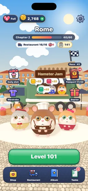 Hamster Jam — 你在罗马的美食车